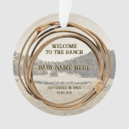 Nouveau bébé Cowboy ou Cowgirl avec Lariat Acryliq
