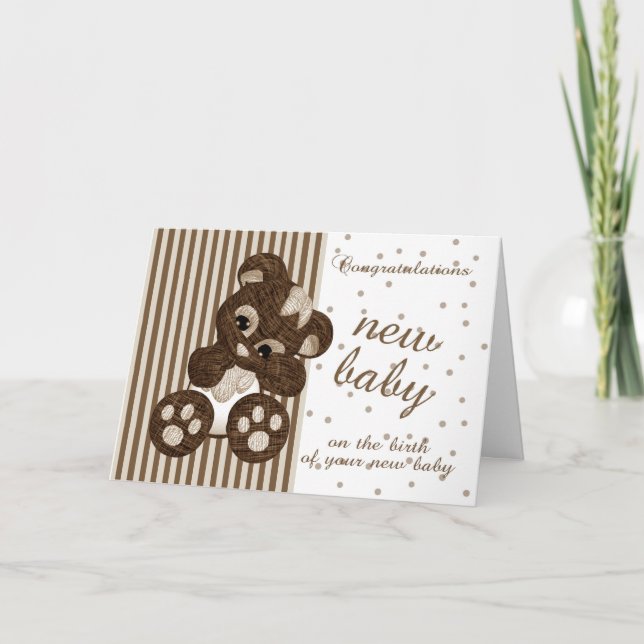 Nouveau bébé Félicitations - Nouvelle carte bébé - (Devant)
