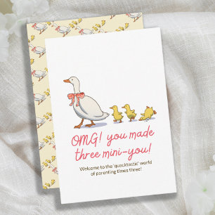 Nouveau Bébé Jouer Pun Ducky Félicitations Carte