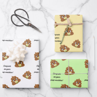 Nouveau Bébé Papier à envelopper Cheeky