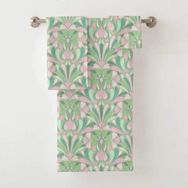 Nouveau Boho Pastel Blush et Flore verte (En situation)