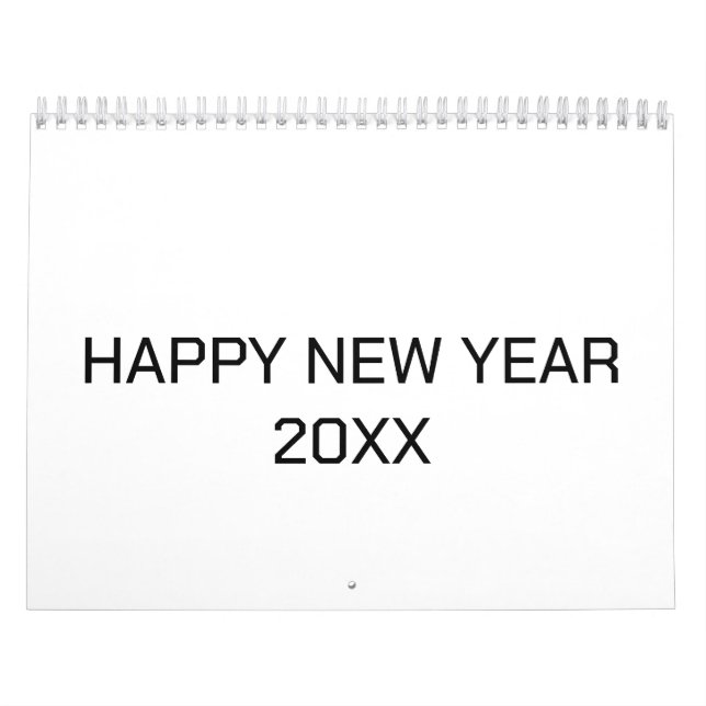 Nouveau calendrier de logo texte personnalisé (Protection)