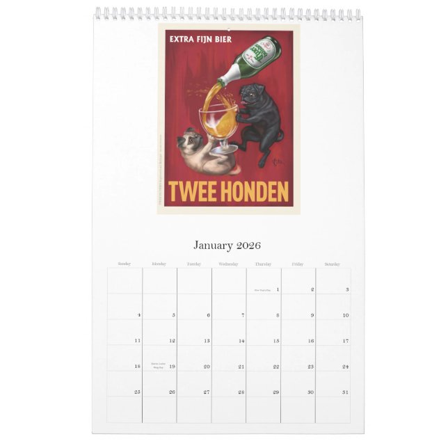 Nouveau calendrier du cru 2012 d'Otis (Jan 2026)