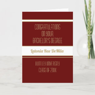 Nouveau ! Carte de remise de diplôme de licence pe
