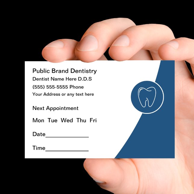 Nouveau Carte de visite de nomination pour dentist (Créateur téléchargé)