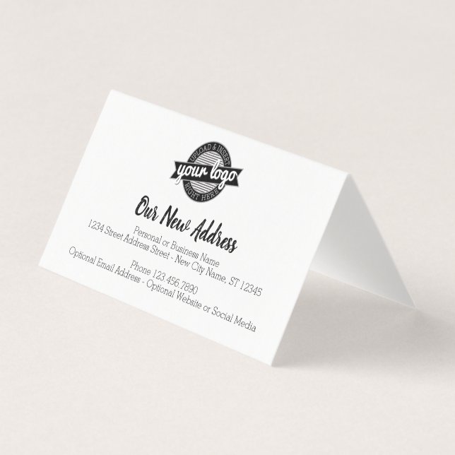 Nouveau changement d'adresse avec logo d'entrepris (Front)