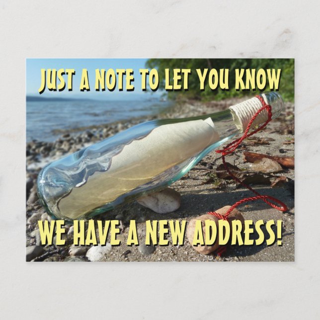 Nouveau changement d'adresse Carte postale (Devant)