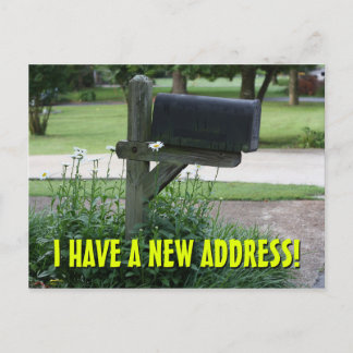 Nouveau changement d'adresse Carte postale