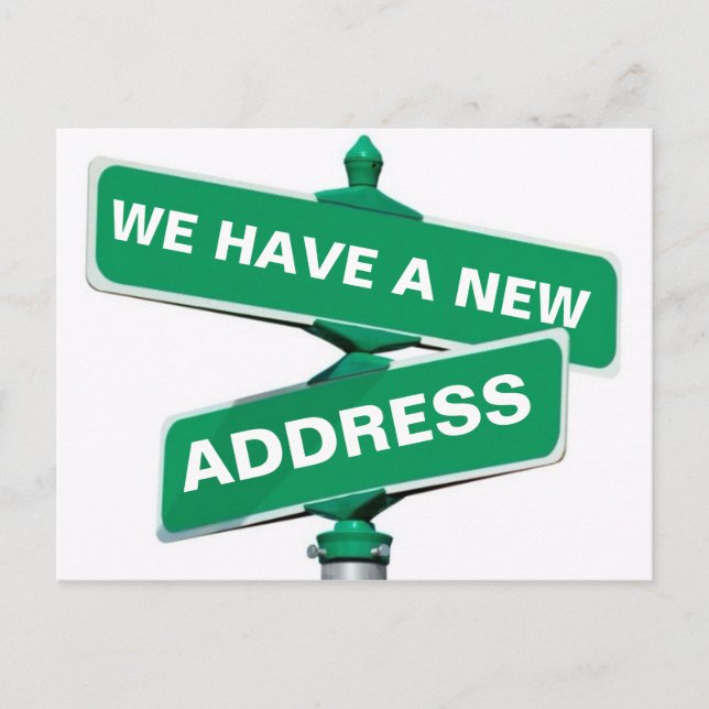 Nouveau changement d'adresse Carte postale (Devant)