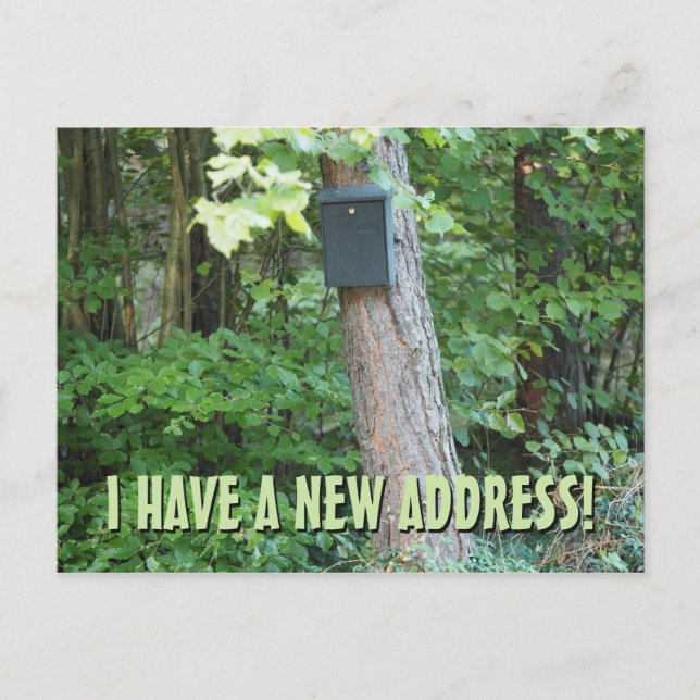 Nouveau changement d'adresse Carte postale (Devant)