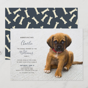 Nouveau Chien Chien Chien d'Adoption Faire-part Ph