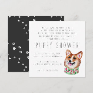 Nouveau chiot   Invitation à la douche de chiot