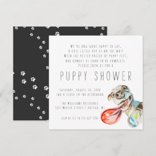 Nouveau chiot   Invitation à la douche de chiot