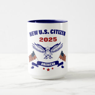 Nouveau citoyen américain des États-Unis 2025 Mug