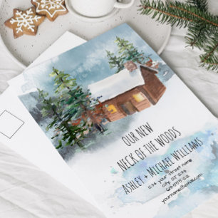 Nouveau cou de la Woods Moving Faire-part carte po