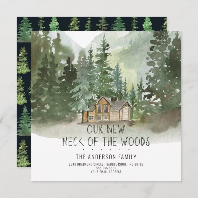 Nouveau cou du Faire-part de déplacement de la mon (Devant / Derrière)