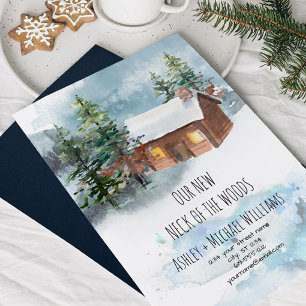 Nouveau cou du Faire-part mobile Woods Adresse