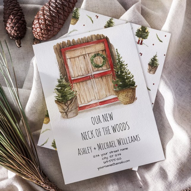 Nouveau cou du Faire-part mobile Woods Adresse (Créateur téléchargé)