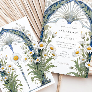 Nouveau Daisy Garden Wedding Einladung