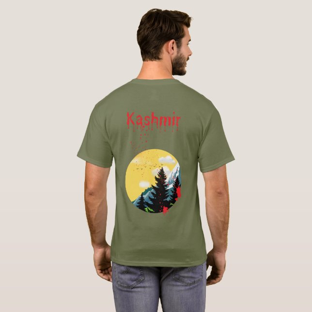 Nouveau design de t-shirt au Cachemire (Dos entier)