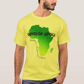Nouveau développez le T-shirt de l'Afrique