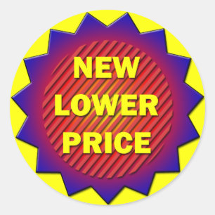NOUVEAU ÉTIQUETTE DE PRIX INFÉRIEUR