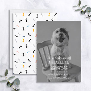 Nouveau Faire-part d'adoption de photos de chiot