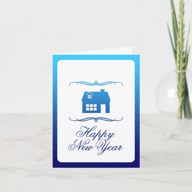 nouveau faire-part d'adresse de bonne année (Devant)