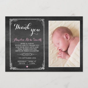 Nouveau faire-part de bébé/carte de remerciements