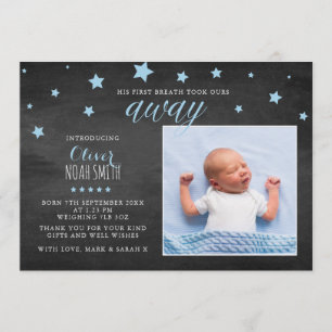 Nouveau faire-part de bébé/carte de remerciements