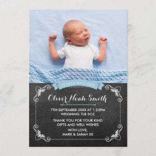 Nouveau faire-part de bébé/carte de remerciements