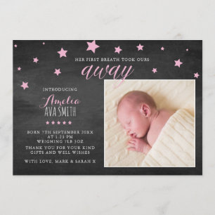 Nouveau faire-part de bébé/carte de remerciements