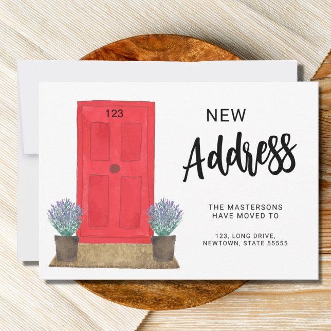 Nouveau Faire-part de déplacement de la porte avan (Créateur téléchargé)