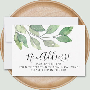 Nouveau Faire-part de déplacement de l'aquarelle d