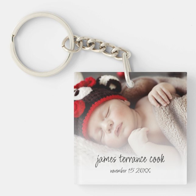 Nouveau Faire-part de naissance de garde photo béb (Devant)