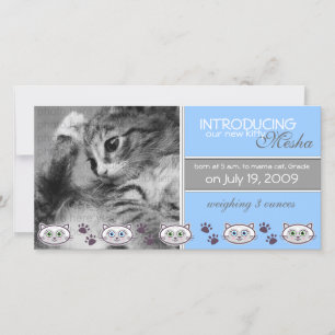 Nouveau Faire-part de naissance pour animaux