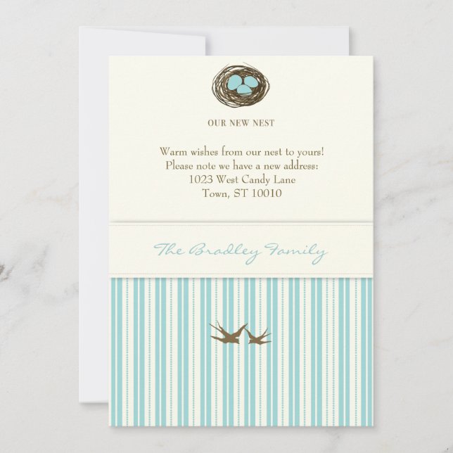 Nouveau Faire-part de nid (Devant)