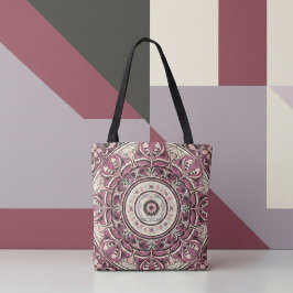 Nouveau Floral Mandala Tasche
