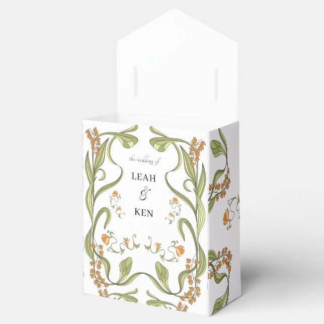 Nouveau Floral Wedding Geschenkschachtel (Geöffnet)