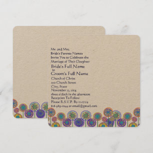 Nouveau format Carré Fun Faire-part de mariage Fun