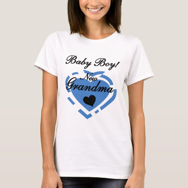 Nouveau Grand-mère Baby Boy Tshirts et cadeaux (Devant)