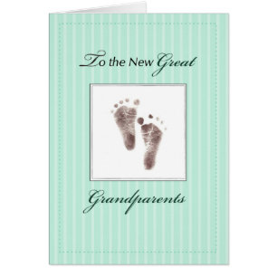 Nouveau Grand-parents de bébé, vert neutre
