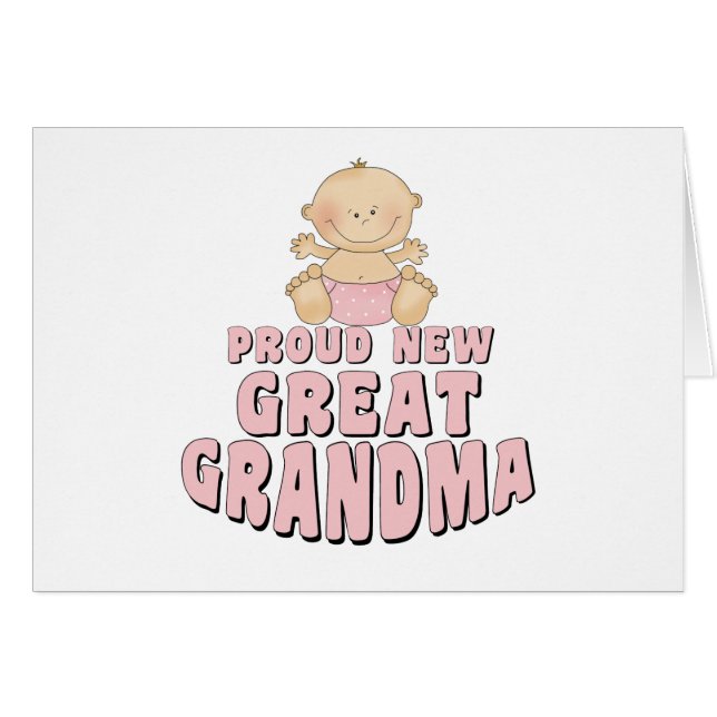 NOUVEAU grand T-shirt FIER de grand-maman (Devant horizontal)