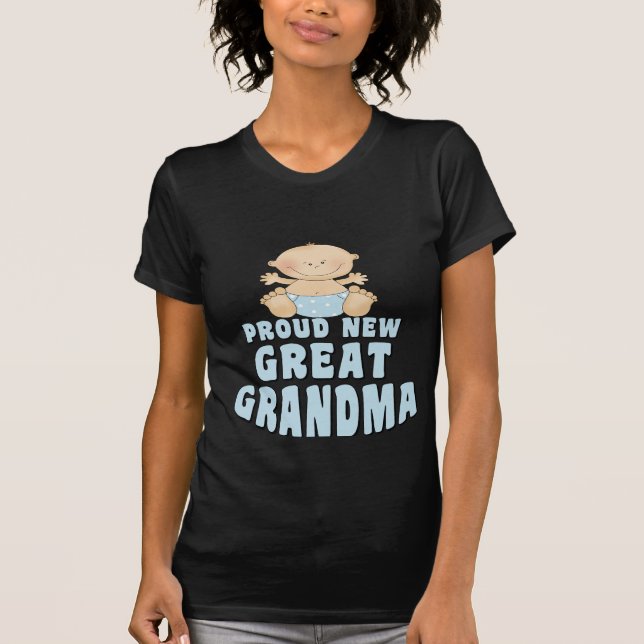 NOUVEAU grand T-shirt FIER de grand-maman (Devant)