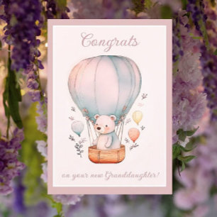 Nouveau Grandgirl Félicitations carte de voeux