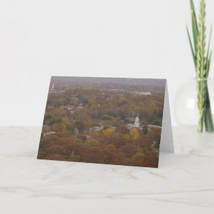 Nouveau Haven CT Automne Peinture Carte de voeux