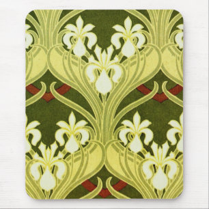 Nouveau im Frühjahr Grün Mousepad