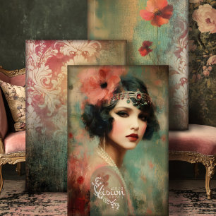 Nouveau Impressions Schwergewicht-Decoupage Geschenkpapier Set