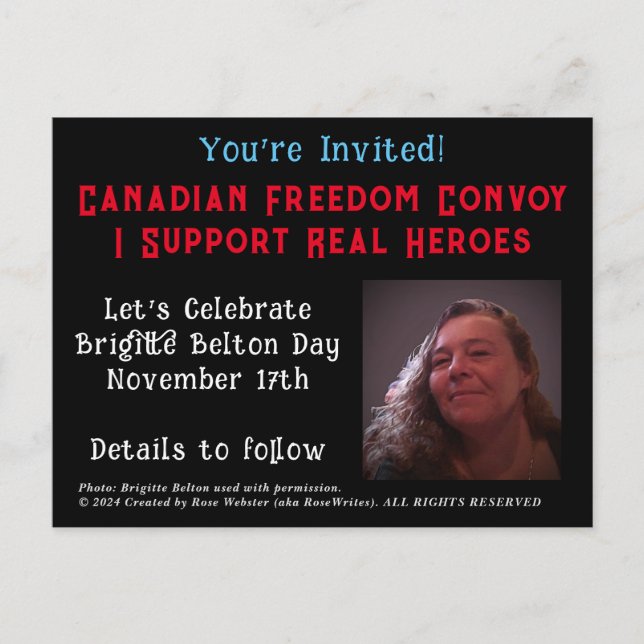 NOUVEAU Invitation de la Fête Brigitte Belton par  (Devant)