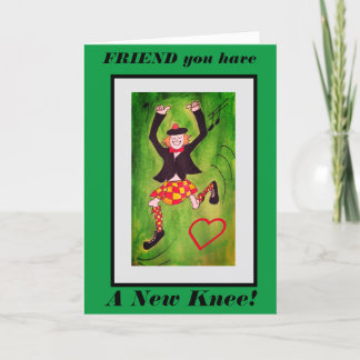 Nouveau Knees Highland carte de danseur pour ami